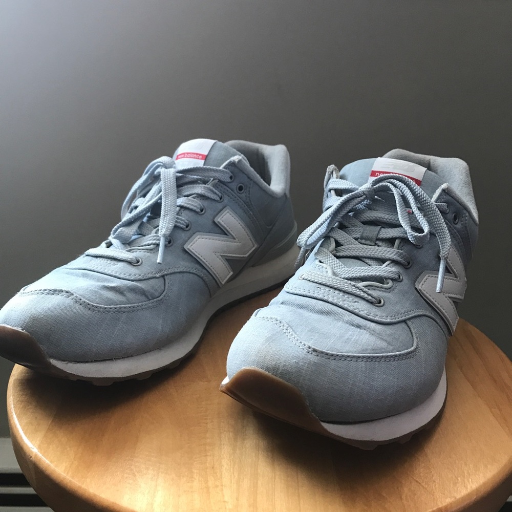 Men's New Balance 574 Beach Chambray Style  Size: 11D